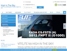 Tablet Screenshot of highinthesky.cz
